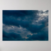 Achtergrond van de hemel met wolken poster (Voorkant)