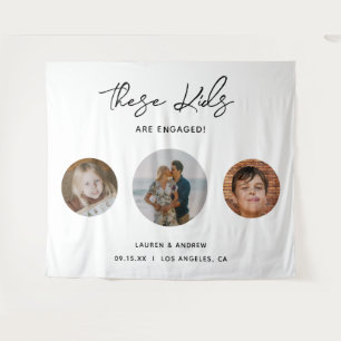 Achtergrond van de Kinder partij Elegant Funny Wandkleed