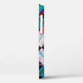 Achtergrond van de kleurenwaterverf met geometrisc Case-Mate iPhone case (Achterkant / Links)