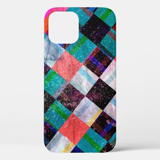 Achtergrond van de kleurenwaterverf met geometrisc Case-Mate iPhone case (Achterkant)
