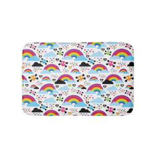 Achtergrond van de leemte van de regenboogbek badmat