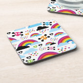 Achtergrond van de leemte van de regenboogbek drankjes onderzetter (Linkerzijde)