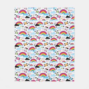 Achtergrond van de leemte van de regenboogbek fleece deken