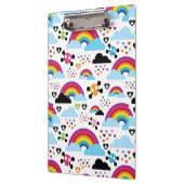 Achtergrond van de leemte van de regenboogbek klembord (Links)