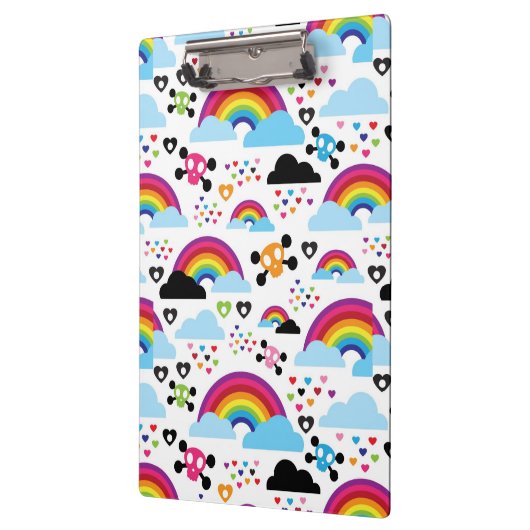 Achtergrond van de leemte van de regenboogbek klembord (Links)