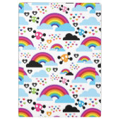 Achtergrond van de leemte van de regenboogbek klembord (Achterkant)