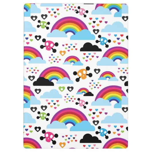 Achtergrond van de leemte van de regenboogbek klembord (Achterkant)