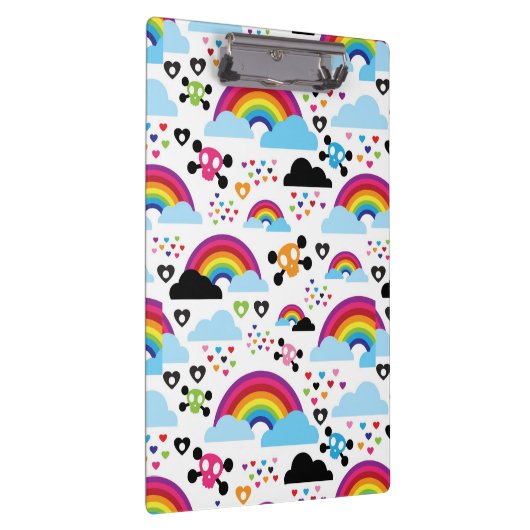 Achtergrond van de leemte van de regenboogbek klembord (Rechts)