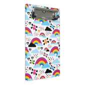 Achtergrond van de leemte van de regenboogbek mini klembord (Schuin)