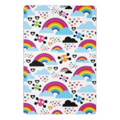 Achtergrond van de leemte van de regenboogbek mini klembord (Achterkant)