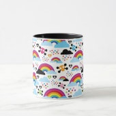 Achtergrond van de leemte van de regenboogbek mok (Midden)