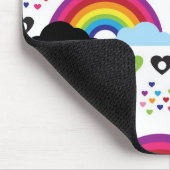 Achtergrond van de leemte van de regenboogbek muismat (Hoek)