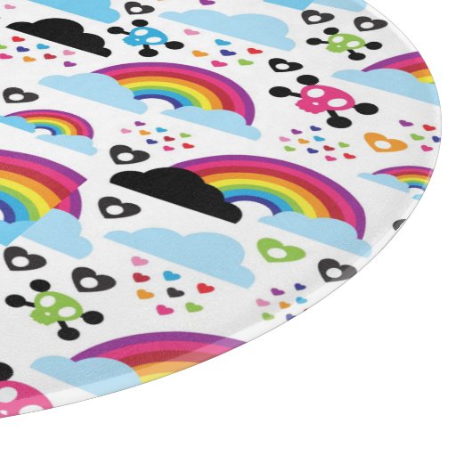 Achtergrond van de leemte van de regenboogbek snijplank (Hoek)