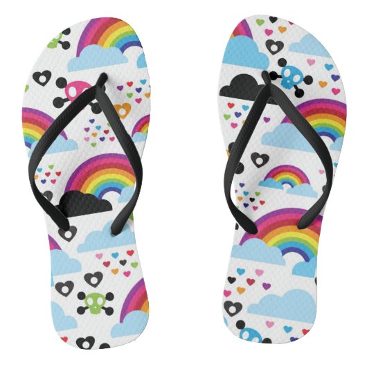Achtergrond van de leemte van de regenboogbek teenslippers (Voetbed)