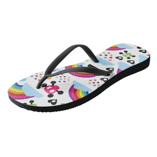 Achtergrond van de leemte van de regenboogbek teenslippers (Schuin)