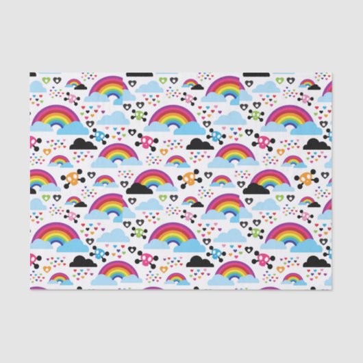 Achtergrond van de leemte van de regenboogbek tissuepapier (Voorkant)