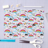 Achtergrond van de leemte van de regenboogbek tissuepapier (Craft)