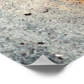 Achtergrond van de loopwand met roestzakken poster (Hoek)