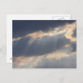 Achtergrond van de lucht met wolken. briefkaart (Voorkant / Achterkant)