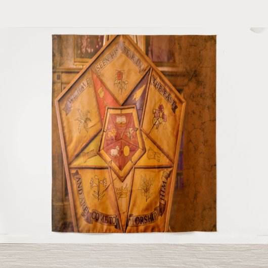 Achtergrond van de Oosterse Ster Wandkleed (Voorkant)