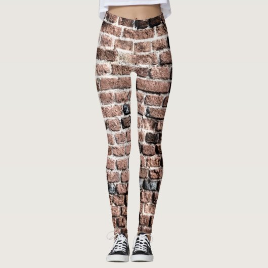 Achtergrond van de oude baksteenwand leggings (Voorkant)