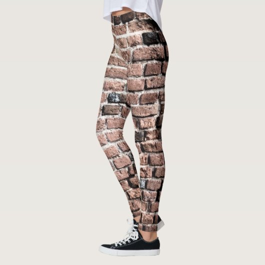 Achtergrond van de oude baksteenwand leggings (Links)
