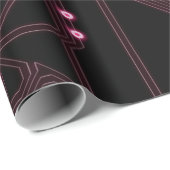 achtergrond van de roze microchip, 3d,ab cadeaupapier (Rol Hoek)
