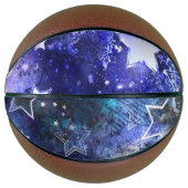 Achtergrond van de ruimte met sterren basketbal (Voorkant)