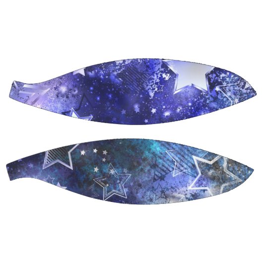 Achtergrond van de ruimte met sterren basketbal (Panelen)