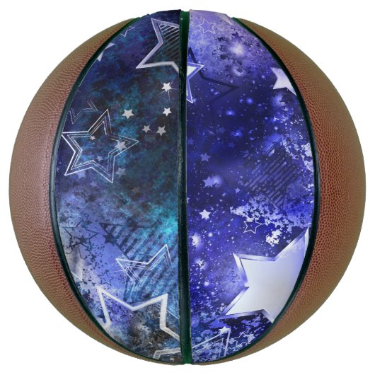 Achtergrond van de ruimte met sterren basketbal (Verticaal)