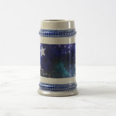 Achtergrond van de ruimte met sterren bierpul (Center)