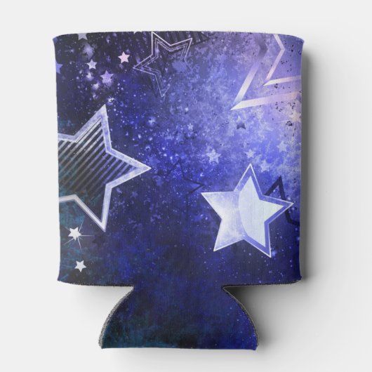 Achtergrond van de ruimte met sterren blikjeskoeler (Achterkant)