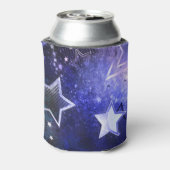 Achtergrond van de ruimte met sterren blikjeskoeler (Blikje Achterkant)