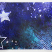 Achtergrond van de ruimte met sterren drieluik wenskaart (Binnenkant midden)