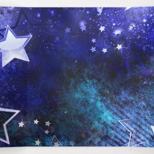 Achtergrond van de ruimte met sterren drieluik wenskaart (Binnenkant midden)