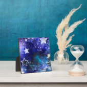 Achtergrond van de ruimte met sterren fotoplaat (Insitu)