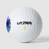 Achtergrond van de ruimte met sterren golfballen (Logo)