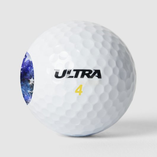 Achtergrond van de ruimte met sterren golfballen (Logo)
