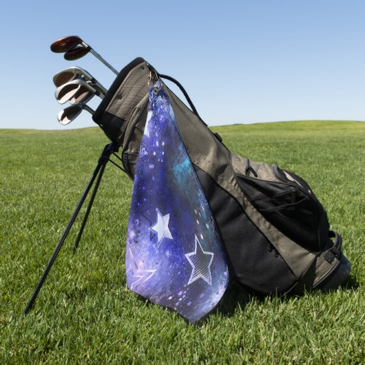 Achtergrond van de ruimte met sterren golfhanddoek (Groen)