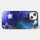 Achtergrond van de ruimte met sterren iPhone hoesje (Achterkant horizontaal)