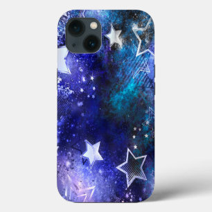 Achtergrond van de ruimte met sterren iPhone 13 hoesje