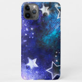 Achtergrond van de ruimte met sterren iPhone hoesje (Achterkant)