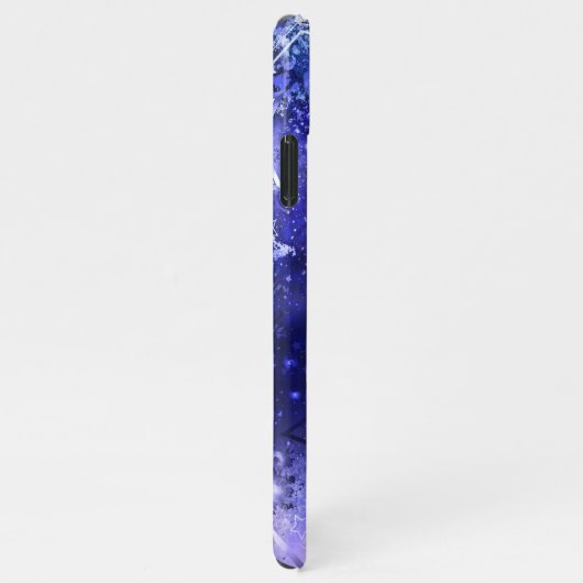 Achtergrond van de ruimte met sterren iPhone hoesje (Rechterkant)