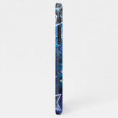 Achtergrond van de ruimte met sterren iPhone hoesje (Linkerkant)