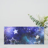 Achtergrond van de ruimte met sterren kaart (Staand voorkant)