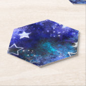 Achtergrond van de ruimte met sterren kartonnen onderzetters (Schuin)