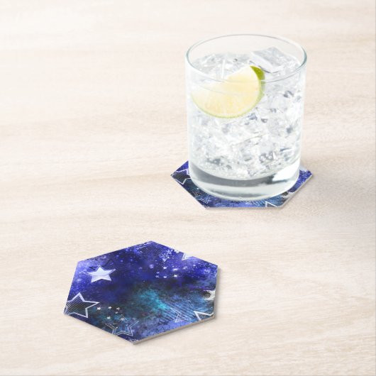 Achtergrond van de ruimte met sterren kartonnen onderzetters (Insitu)