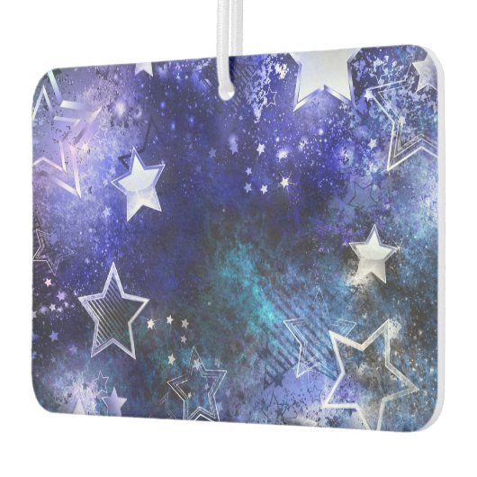 Achtergrond van de ruimte met sterren luchtverfrisser (Links)