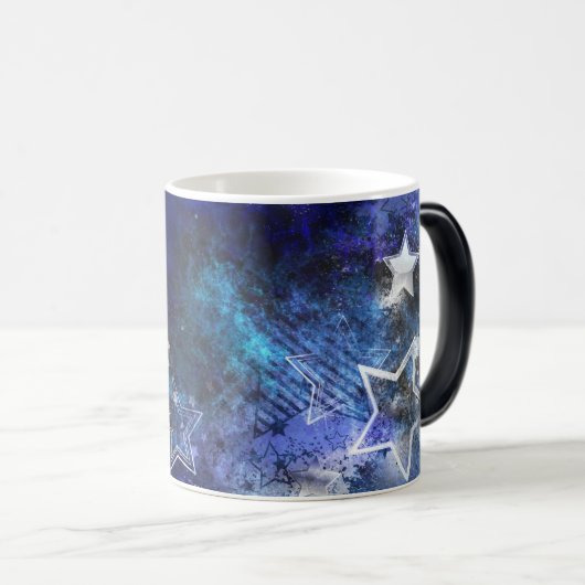 Achtergrond van de ruimte met sterren magische mok (Voorkant rechts)