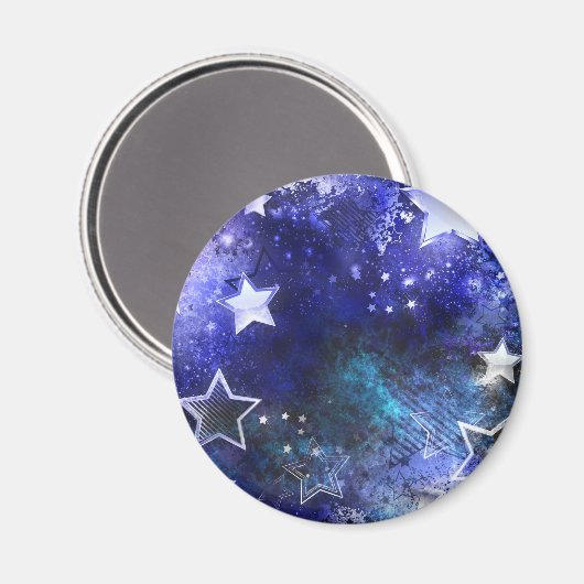 Achtergrond van de ruimte met sterren magneet (Voorkant / Achterkant)
